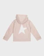 Image 2 of 5: Golden Goose Girl's Star Logo-Print Windbreaker, Size 12