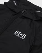 Image 3 of 5: Golden Goose Boy's Star Logo-Print Windbreaker, Size 12