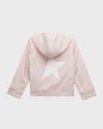Image 2 of 3: Golden Goose Girl's Star Logo-Print Windbreaker, Size 4-10
