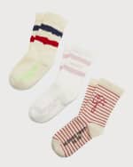 Image 2 of 4: Golden Goose Kid's 3-Pack Variety Socks