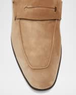 Image 4 of 6: ZEGNA Men's Suede Penny Loafers