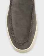 Image 4 of 6: Giorgio Armani Men's Suede Slip-On Sneakers