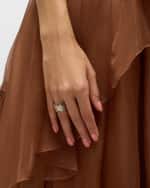 Image 2 of 5: Buccellati Blossoms Eternelle Sterling Silver Diamond Ring, EU 55 / US 7.25