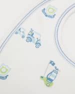 Image 3 of 3: Kissy Kissy Boy's Hole In One Hat W/ Bib Set, Size Newborn-S