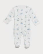 Image 2 of 4: Kissy Kissy Boy's Hole In One Footie, Size Newborn-9M