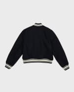 Image 5 of 5: Golden Goose Girl's Golden Dreamers Embroidered Bomber Jacket, Size 12