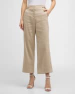 Image 3 of 6: Veronica Beard Aubrie Linen Pants