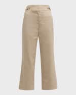 Image 1 of 6: Veronica Beard Aubrie Linen Pants