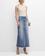 Image 5 of 6: Salon 1884 Cadi Denim Maxi Skirt