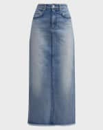 Image 1 of 6: Salon 1884 Cadi Denim Maxi Skirt