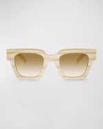 Image 4 of 4: Dolce&Gabbana Men's Square Logo Sunglasses