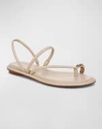 Image 2 of 5: Vince Lucila Tubular Toe-Ring Flat Sandals