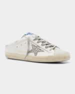 Image 5 of 6: Golden Goose Superstar Leather Glitter Sabot Sneakers