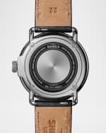 Image 2 of 4: Shinola Men's Canfield Leather Watch, 43mm