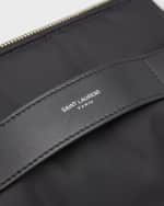 Image 4 of 4: Saint Laurent Men's Nylon Toiletry Pouch