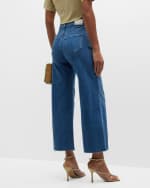 Image 4 of 6: PAIGE Anessa Wide-Leg Cropped Jeans