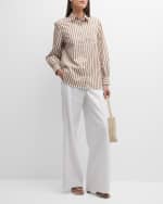Image 2 of 6: Rag & Bone Maxine Striped Button-Front Shirt