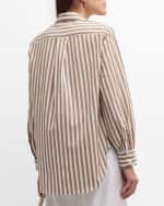 Image 4 of 6: Rag & Bone Maxine Striped Button-Front Shirt