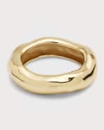 Image 1 of 5: Alexis Bittar Wide Molten Bangle, Size Small