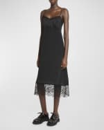 Image 5 of 6: Simone Rocha Lace-Trim Slip Dress