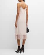 Image 3 of 6: Simone Rocha Lace-Trim Slip Dress