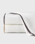 Image 2 of 3: Amity Home Tyne Linen White King Sheet Set