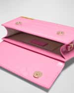 Image 4 of 4: Jacquemus Le Chiquito Long Croc-Embossed Top-Handle Bag