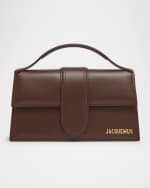 Image 1 of 3: Jacquemus Le Grand Bambino Leather Crossbody Bag
