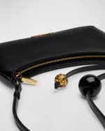 Image 3 of 4: Jacquemus Le Bisou Perle Leather Shoulder Bag