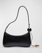 Image 2 of 4: Jacquemus Le Bisou Perle Leather Shoulder Bag