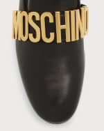 Image 3 of 5: Moschino Men's Logo Leather Loafers