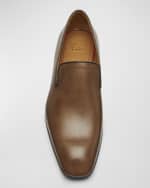 Image 5 of 5: Christian Louboutin Men's Dandelion Red-Sole Leather Loafers