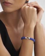 Image 2 of 4: LAGOS Sterling Silver Blue Caviar Diamond Bangle