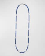 Image 4 of 5: LAGOS Sterling Silver Blue Caviar Beaded Necklace
