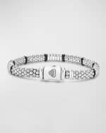 Image 3 of 5: LAGOS Sterling Silver Black Caviar Diamond Bracelet