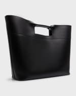 Image 4 of 6: Alexander McQueen Men's Square Bow Leather Tote Bag