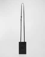 Image 2 of 5: Christian Louboutin By My Side Phone Pouch in Leather with CL Logo