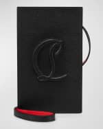 Image 1 of 5: Christian Louboutin By My Side Phone Pouch in Leather with CL Logo