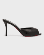 Image 1 of 5: Christian Louboutin Me Dolly Napa Red Sole Slide Sandals