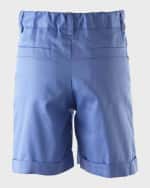 Image 2 of 2: Rachel Riley Boy's Tailored Turn-Up Shorts, Size 2-10