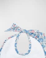 Image 2 of 2: Louelle Liberty-Print Newborn Bib