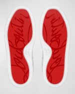 Image 5 of 5: Christian Louboutin Girl's Funnyto Logo Heel Cap Sneakers, Toddlers/Kids