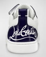 Image 4 of 5: Christian Louboutin Girl's Funnyto Logo Heel Cap Sneakers, Toddlers/Kids