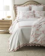 Image 2 of 2: Matouk Schumacher Dominque King Duvet Cover