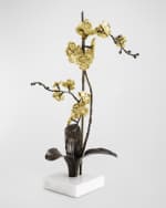 Image 4 of 4: Michael Aram Gold Orchid Large Stem Sculpture - 22"T