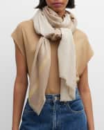 Image 2 of 3: Bindya Striped Wool Evening Wrap