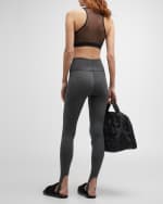 Image 3 of 6: Terez Dark Heathered Gray TLC Stirrup Leggings