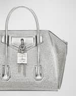 Image 3 of 3: Givenchy Antigona Lock Mini Top Handle Bag in Satin Strass