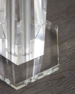 Image 3 of 3: John-Richard Collection Faceted Tapered Crystal Martini Table