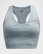 Image 1 of 5: Alo Yoga Goddess Ribbed Cropped Racerback Tank Top